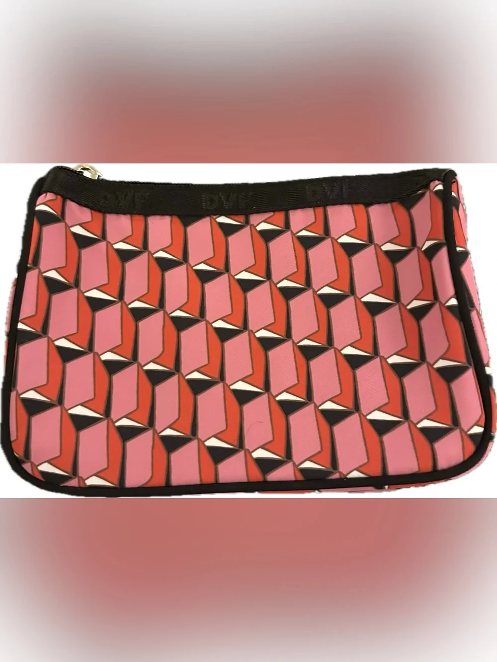 Diane von Furstenberg x Target Bag Pink Modern Geometric Limited Ed Retired HTF
